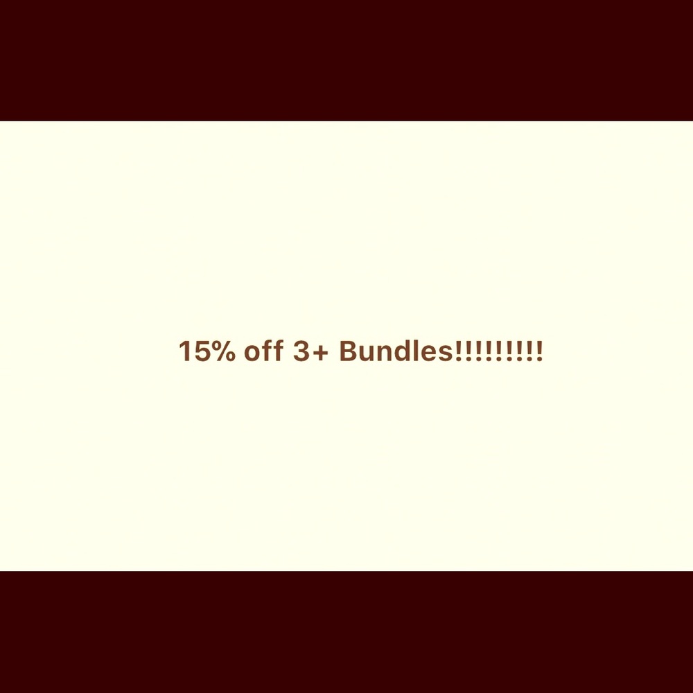 Any three or more dresses as a bundle w/ 15% off😁